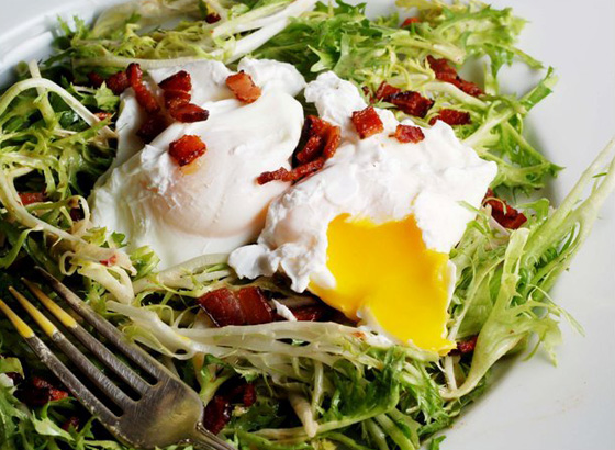 Frisee Salad with Lardons - Photo Courtesy Of Chez Us