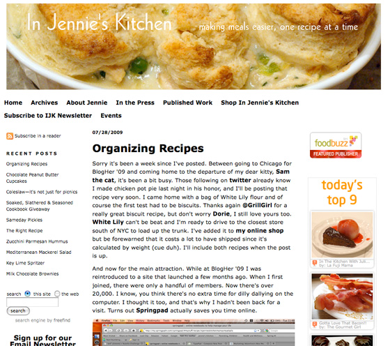 Jennifer Perillo's Blog In Jennie's Kitchen