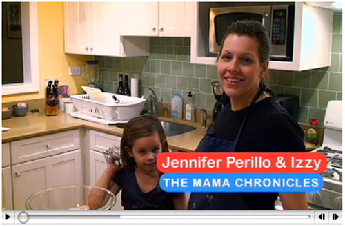 Jennifer Perillo & daughter Izzy make Lemon Blueberry Muffins