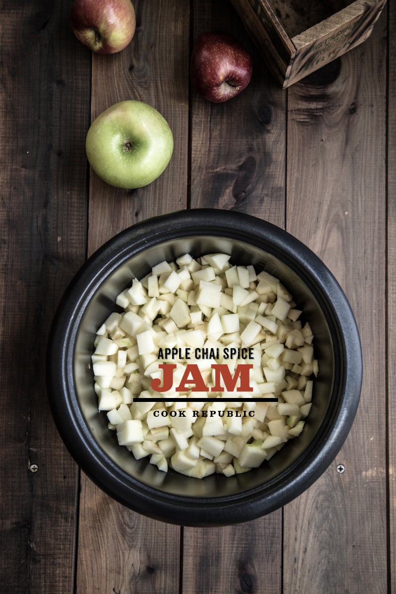 Rice Cooker Apple Jam With Chai Spices