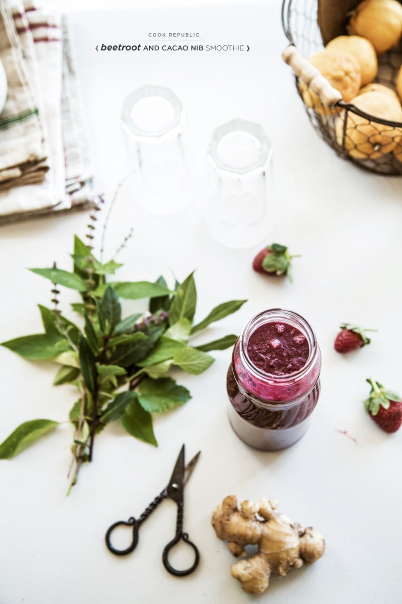 Beetroot And Cacao Nib Smoothie