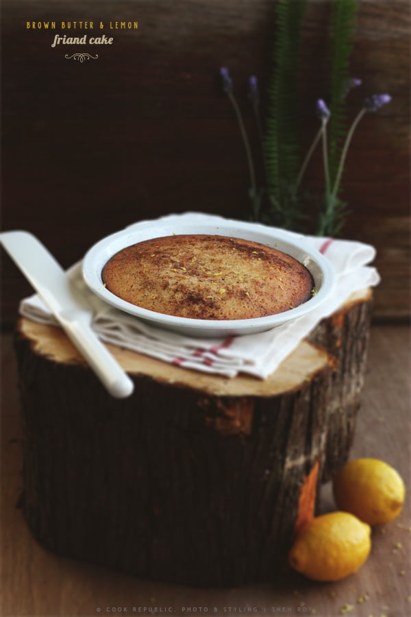 Brown Butter Lemon Friand Cake