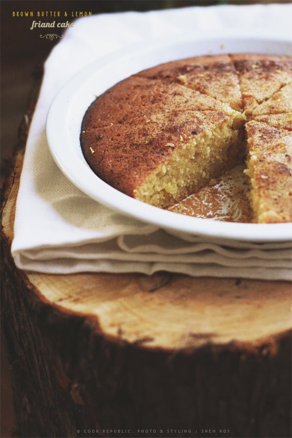 Brown Butter Lemon Friand Cake With Nutmeg