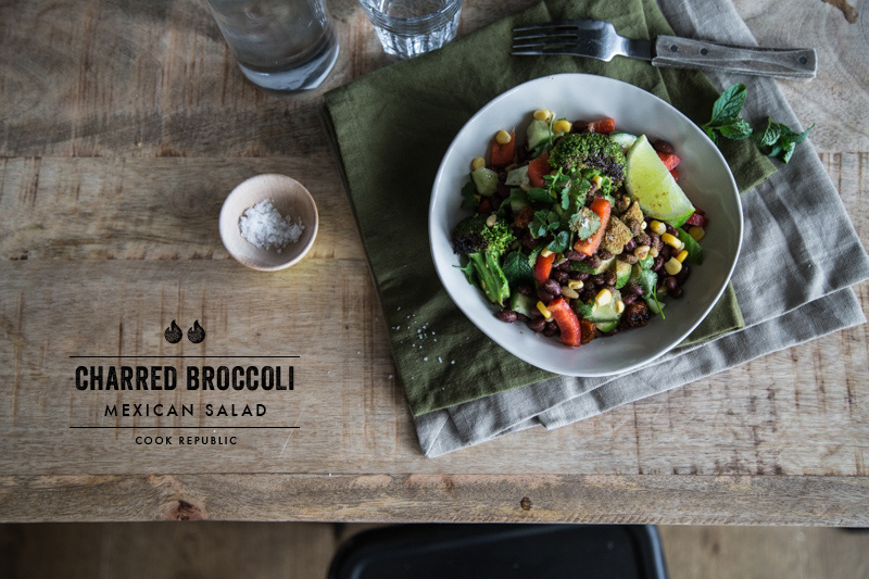 Charred Broccoli Mexican Salad Cook Republic