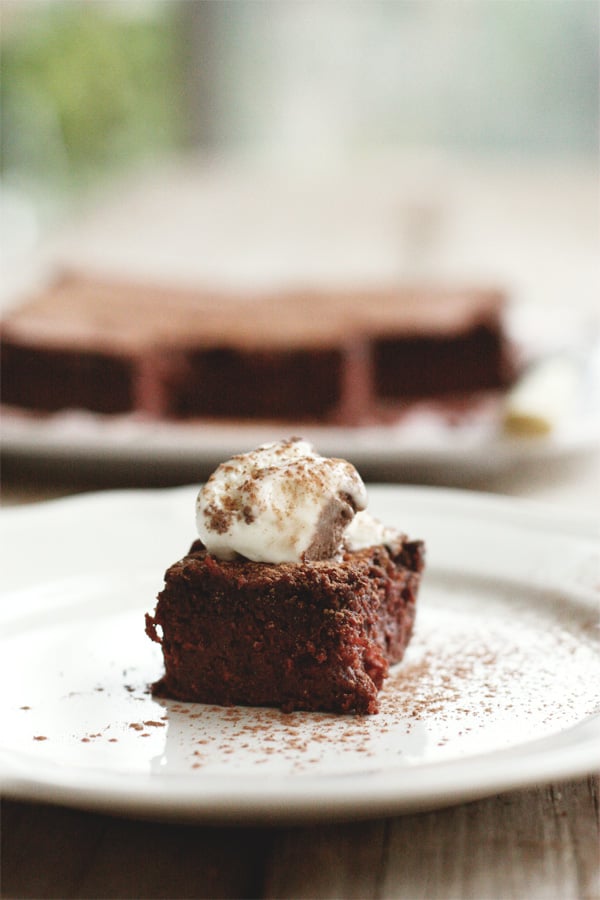 Slice Of Chocolate Beetroot Pudding Cake