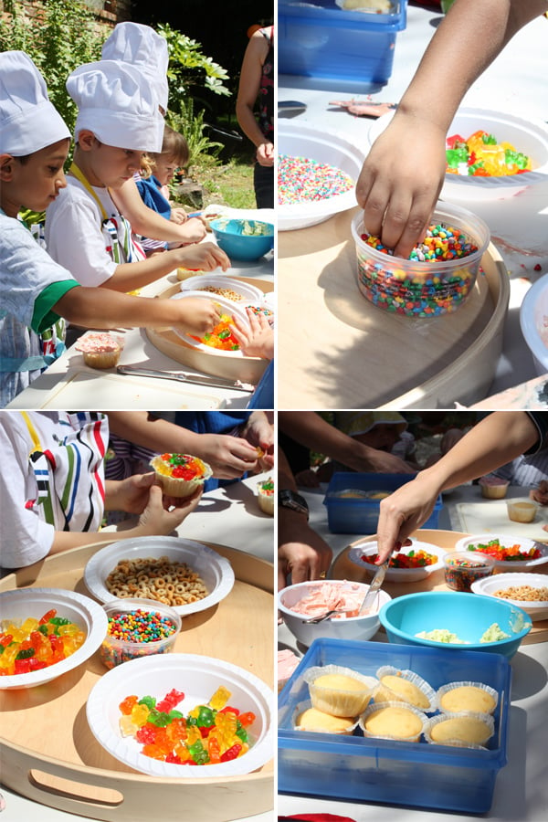 Cupcake Decoration At The Cooking Party