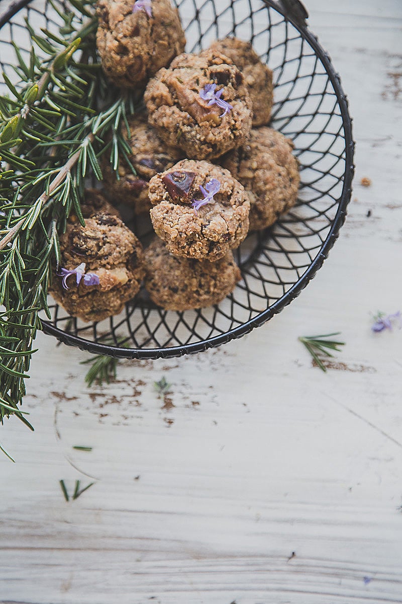 Date Walnut Chia Rosemary Cookies - Cook Republic #dairyfree 