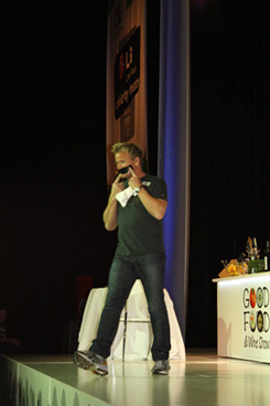 Gordon Ramsay seals his mouth