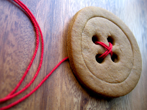 My gingerbread buttons
