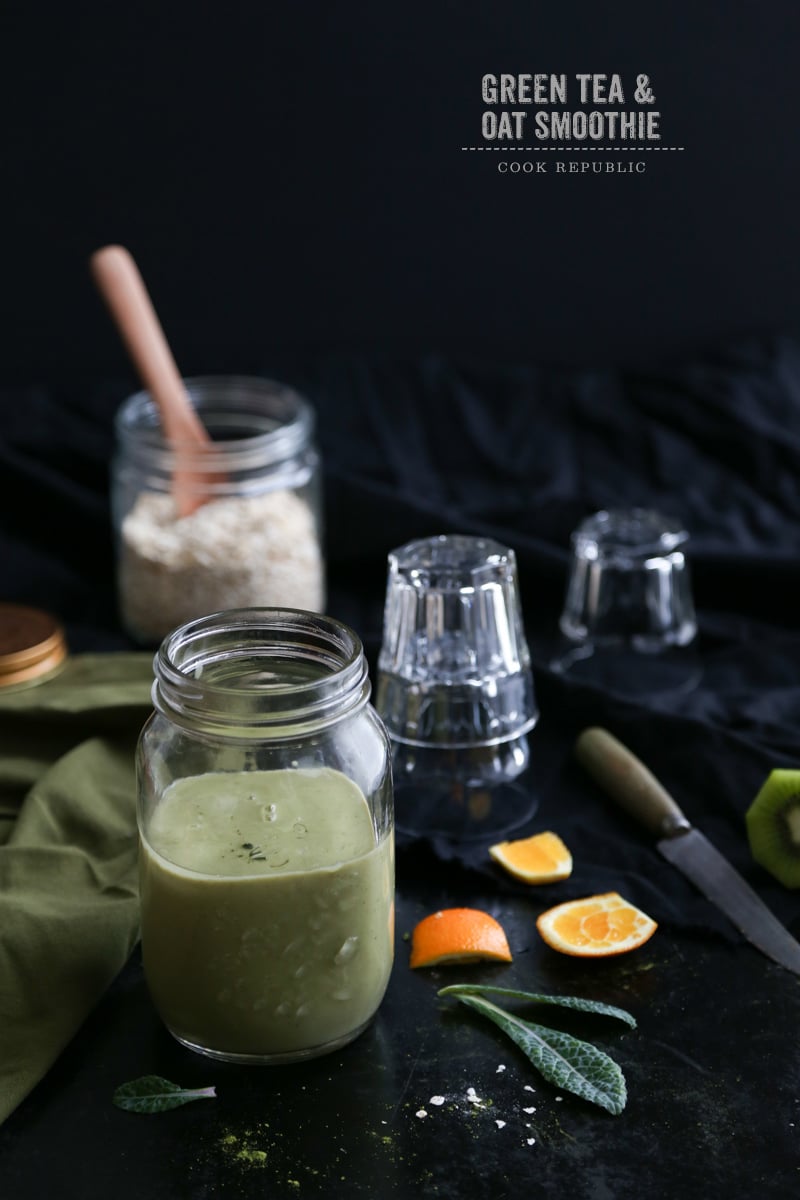 Green Tea And Oat Smoothie - Cook Republic