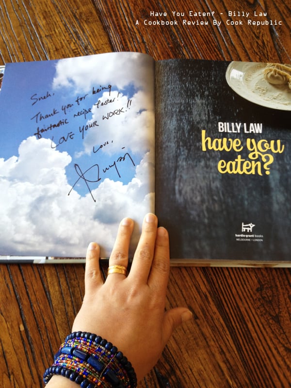 Have You Eaten? by Billy Law - Signed Copy!