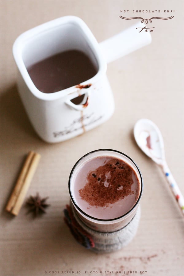 Hot Chocolate Chai Tea Cook Republic