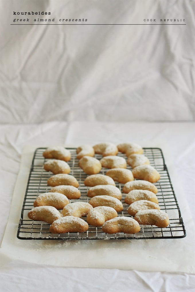 Kourabeides - Greek Almond Crescents | Cook Republic