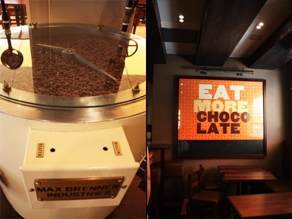 Chocolate Machines at Max Brenner.