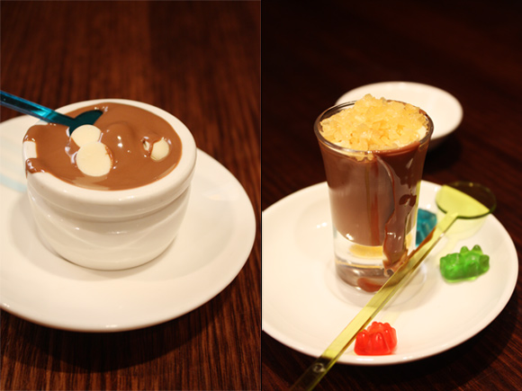 Chocolate Lick And Chocolate Shot With Exploding Candy at Max Brenner.