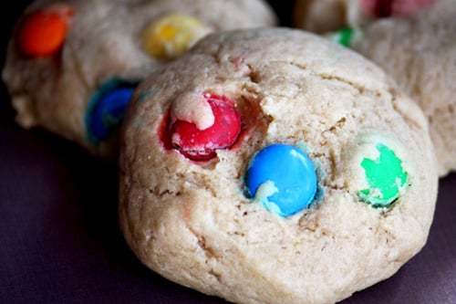 Peanut Butter And M&M Cookies