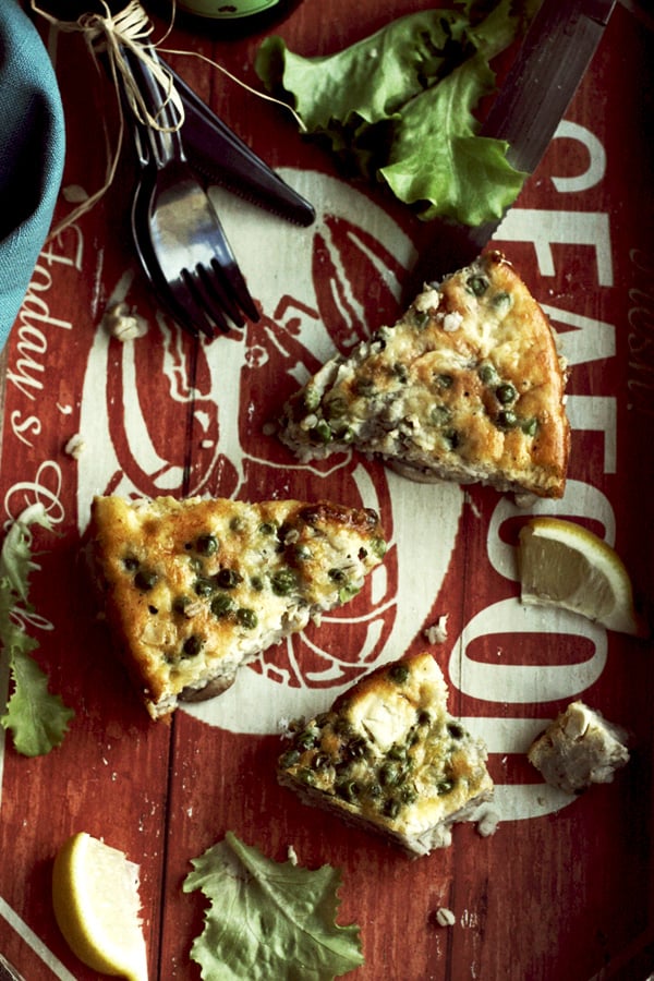 Pearl Barley, Pea & Cheese Oven Pie