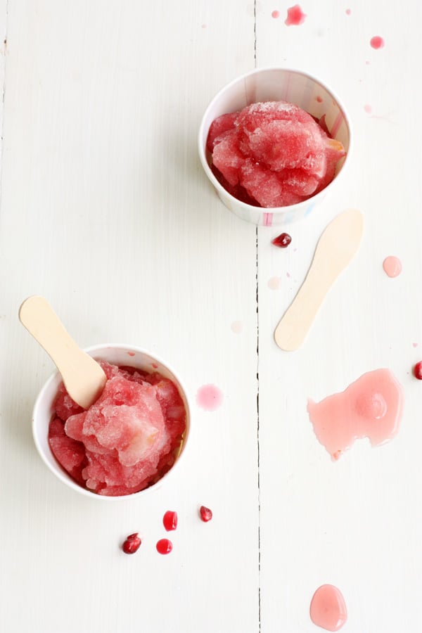 Pomegranate Dragon Fruit And Lychee Sorbet