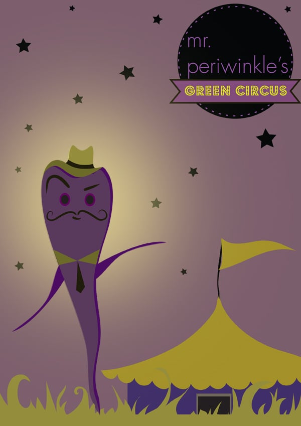 Mr Periwinkle The Showman Purple Carrot