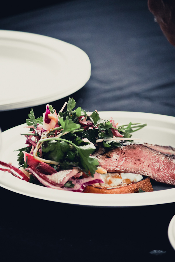 Wagyu flat iron, sourdough, parsley stalks and kohlrabi