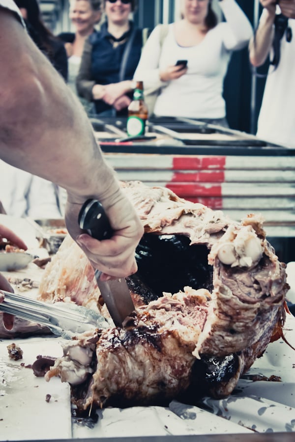 Lamb carving