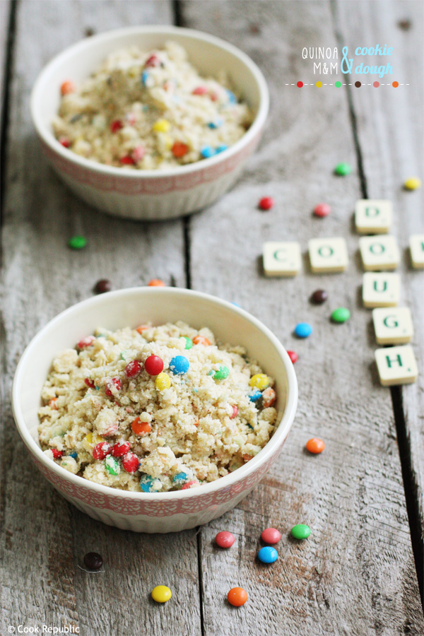 Quinoa And M&M Cookie Dough