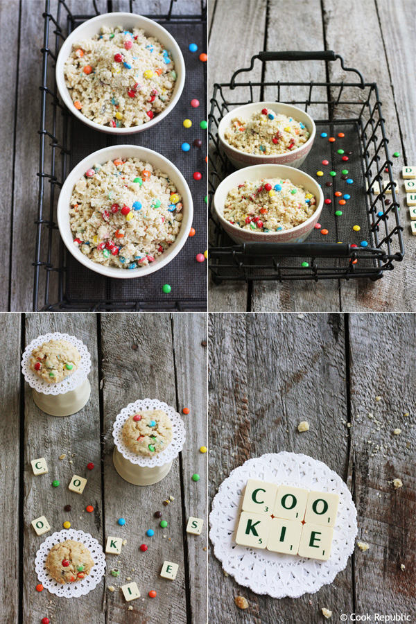 Quinoa And M&M Cookie Dough + Quinoa Cookies