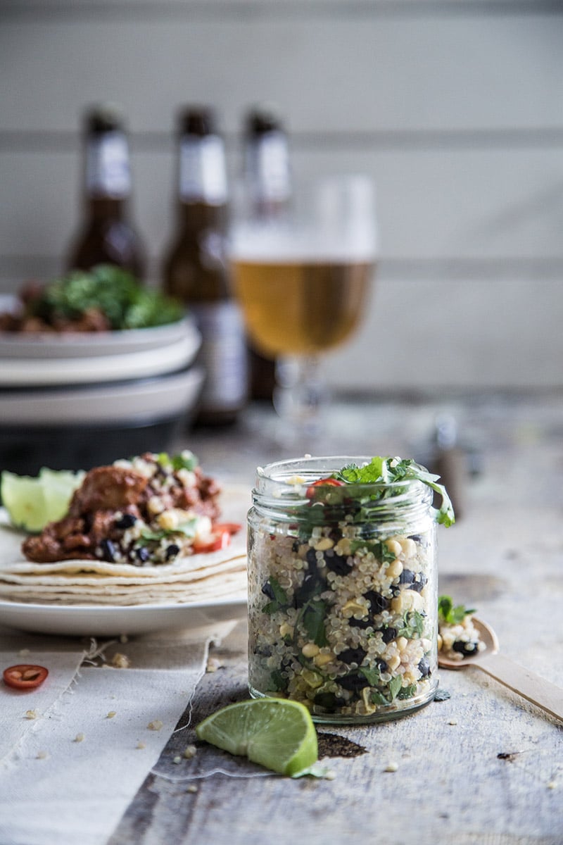 Quinoa & Black Bean Relish In Jar - Sneh Roy, Photo.