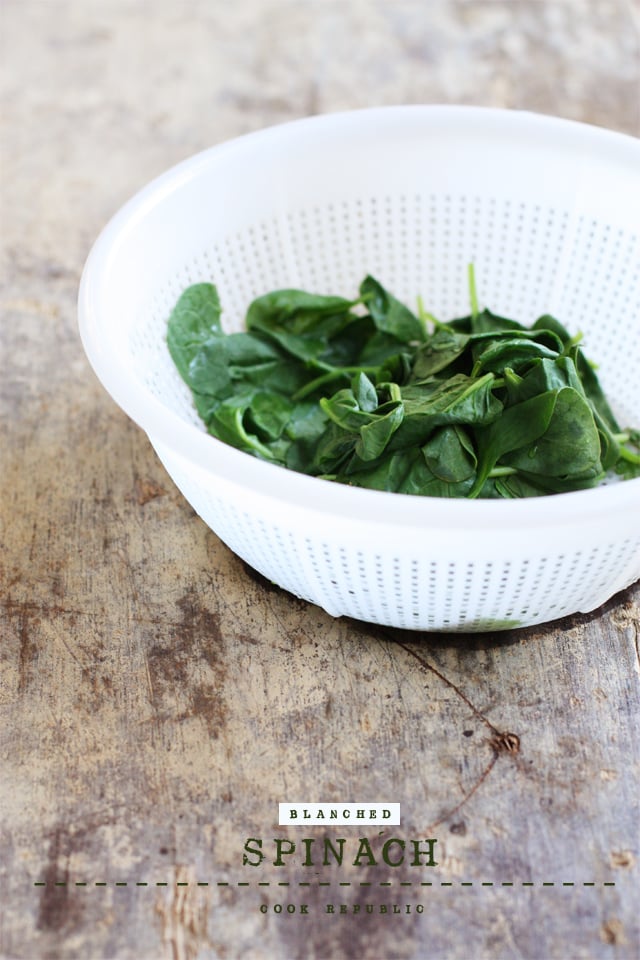 Blanched Spinach - Cook Republic