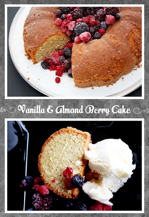 Vanilla And Almond Berry Cake