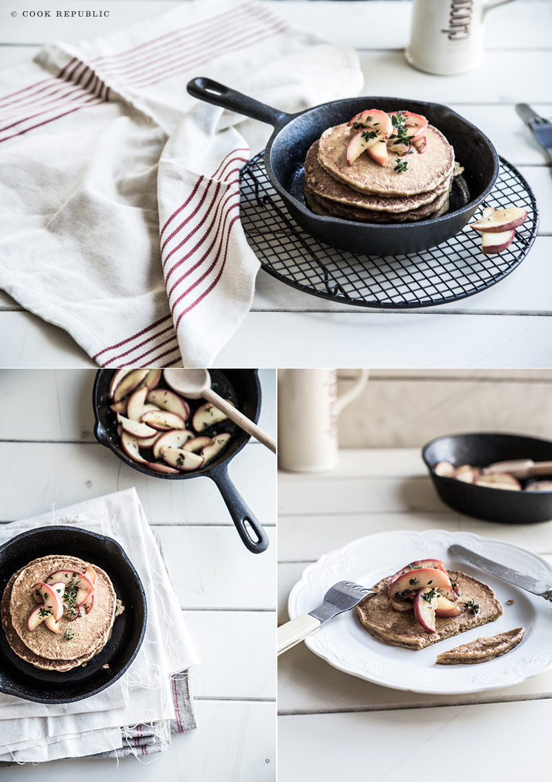 Yeast Molasses Pancakes With Herb Fruit Cook Republic