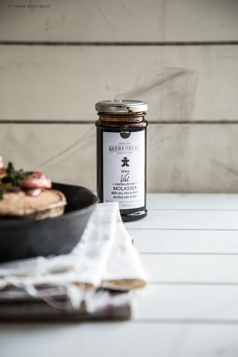 Yeast Molasses Pancakes With Herb Fruit Cook Republic