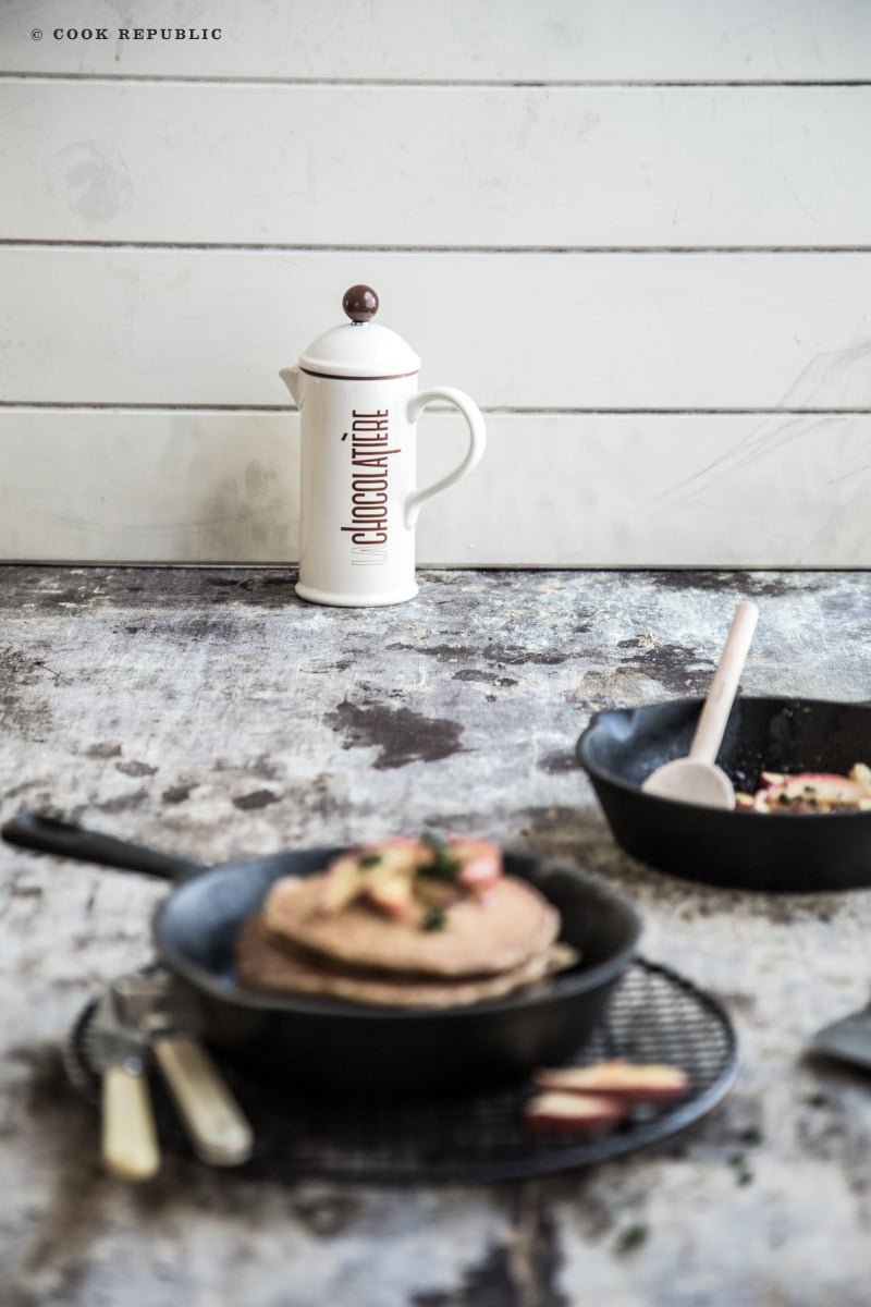 Yeast Molasses Pancakes With Herb Fruit Cook Republic