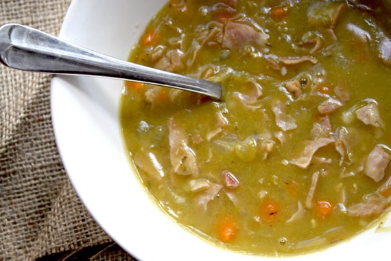 Slow Cooked Ham And Pea Soup