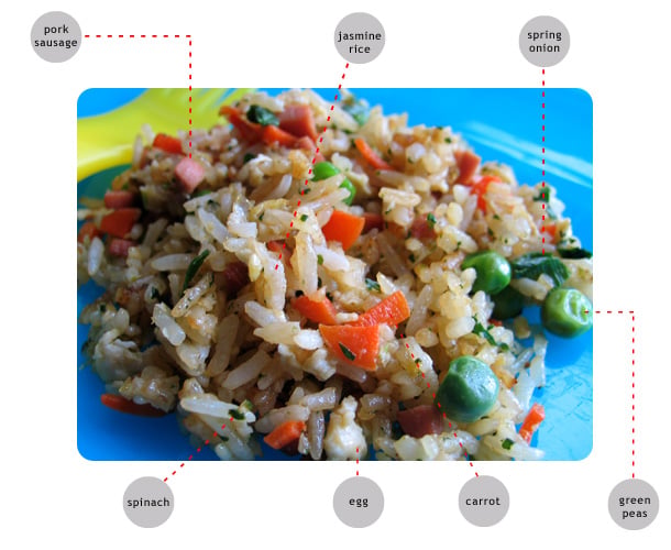 Spinach Fried Rice