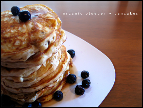 Organic Blueberry Pancakes