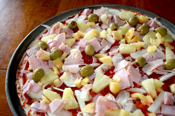 Ham And Olive Pizza Ham And Olive Pizza