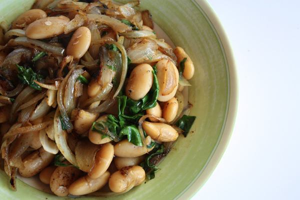 Butter Bean And Spinach Salad