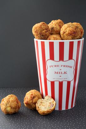 Potato Matzo Poppers in retro glasses.