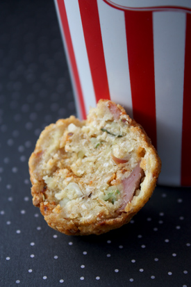 Crunchy on the outside, soft on the inside.