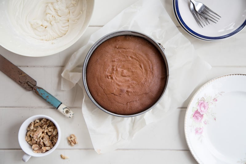 Amaranth Coffee And Walnut Cake - Photo and styling, Sneh Roy