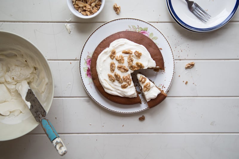 Coffee And Walnut Cake (gluten free) - Sneh Roy photo