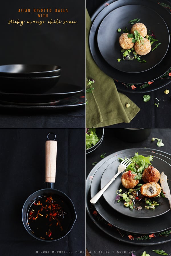 Asian Risotto Balls With Sticky Mango Chili Sauce | Cook Republic