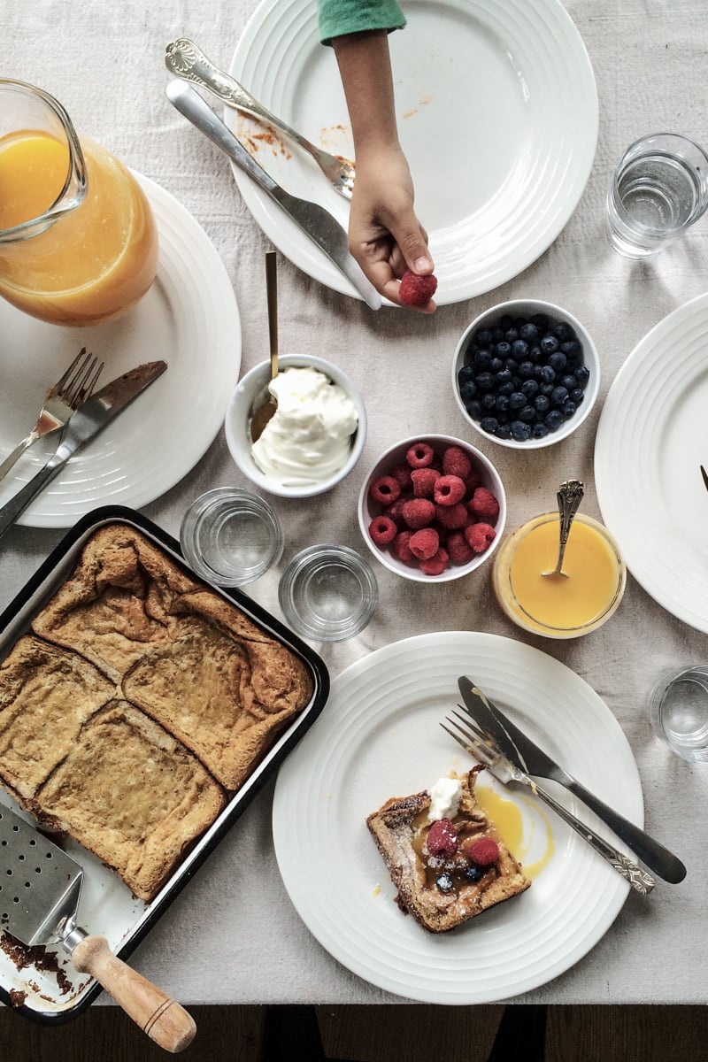 Tray Baked French Toast With Yuzu Curd - Cook Republic