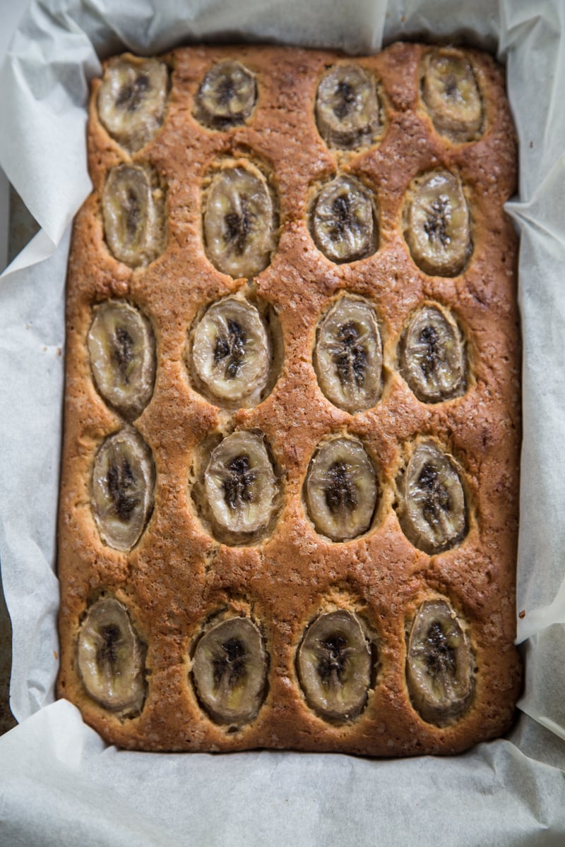 Buttermilk Banana Tray Cake - Cook Republic