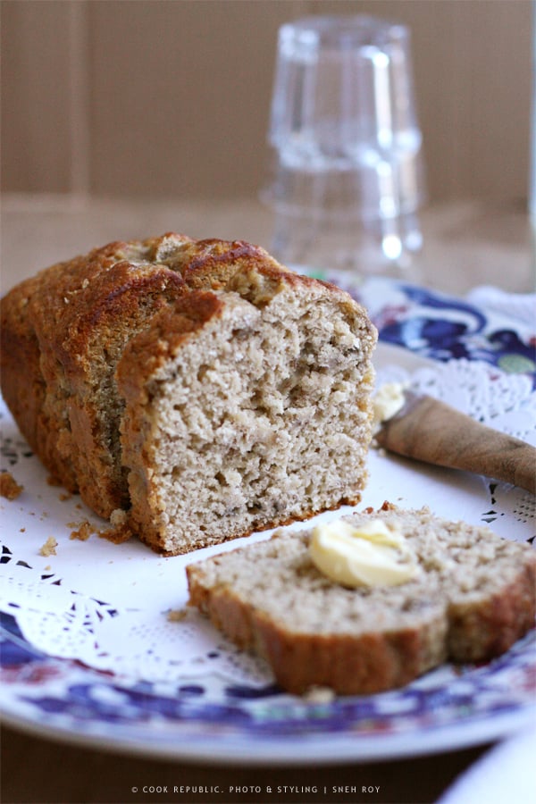 Banana And Coconut Milk Bread Slice