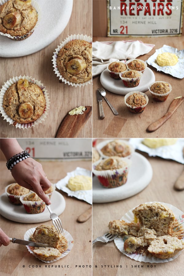 Banana Soy Muffins - Cook Republic