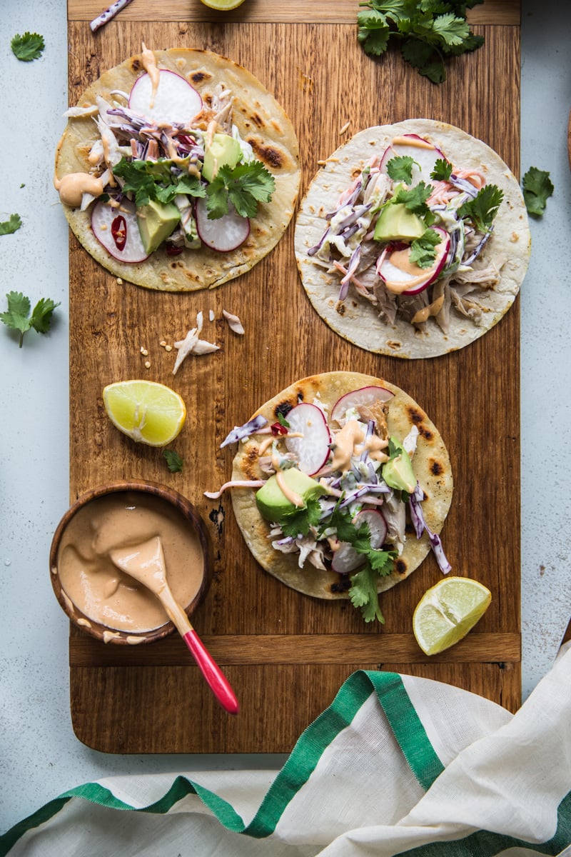 Barbecue Chicken Tostadas - Cook Republic