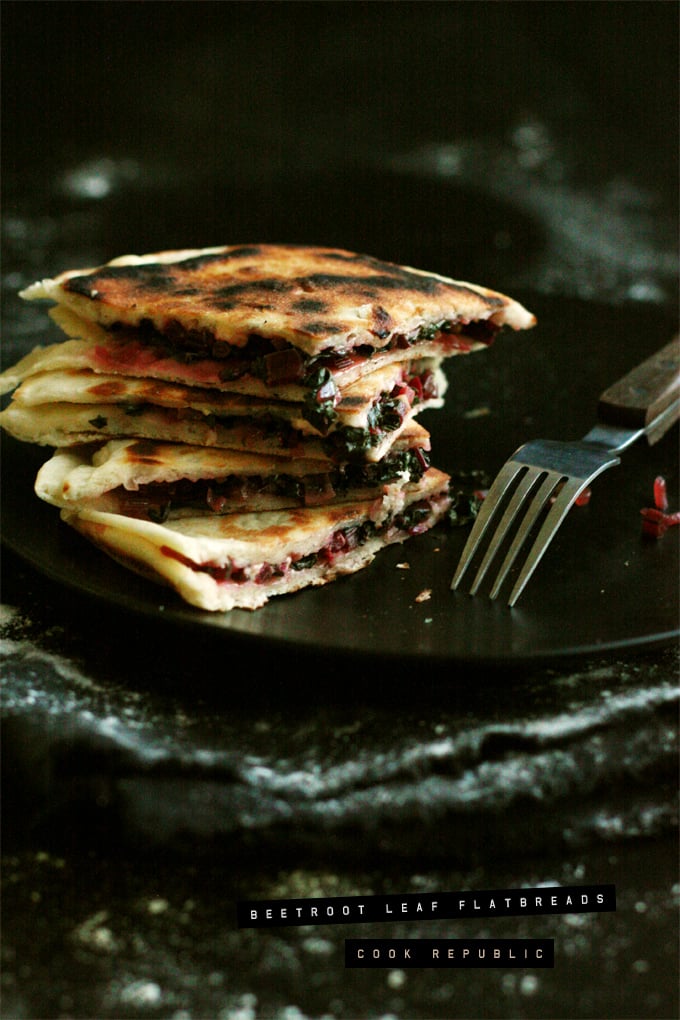 Beetroot Leaf Flatbreads - Cook Republic