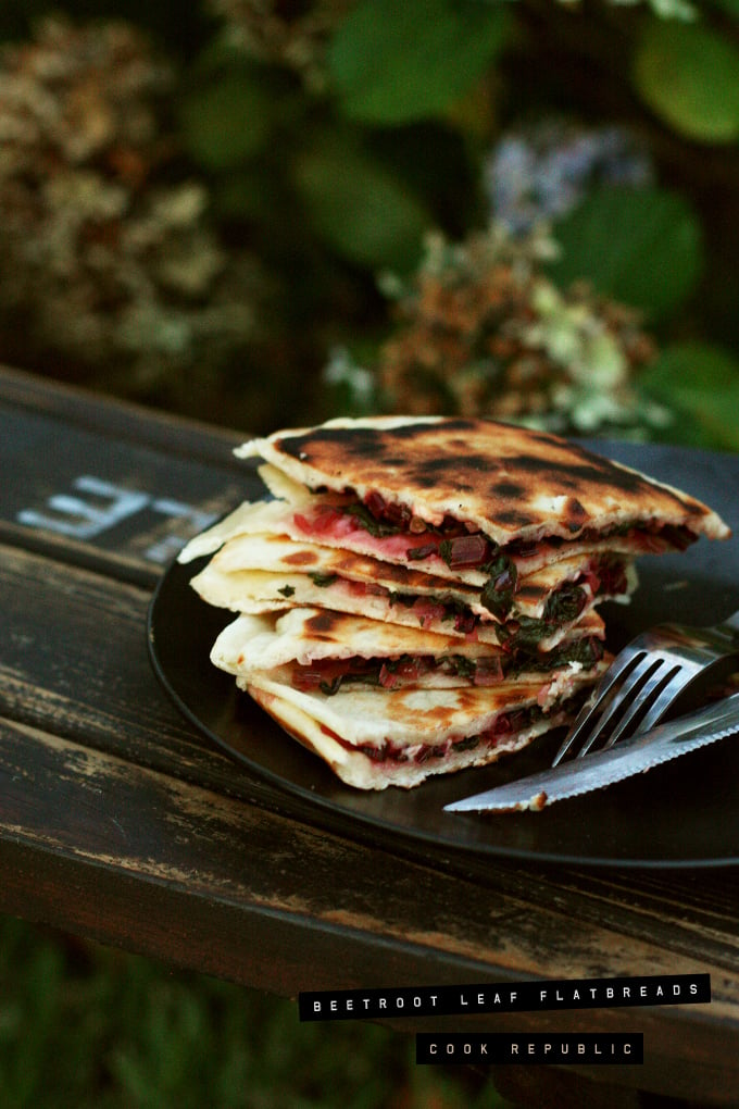 Beetroot Leaf Flatbreads - Cook Republic